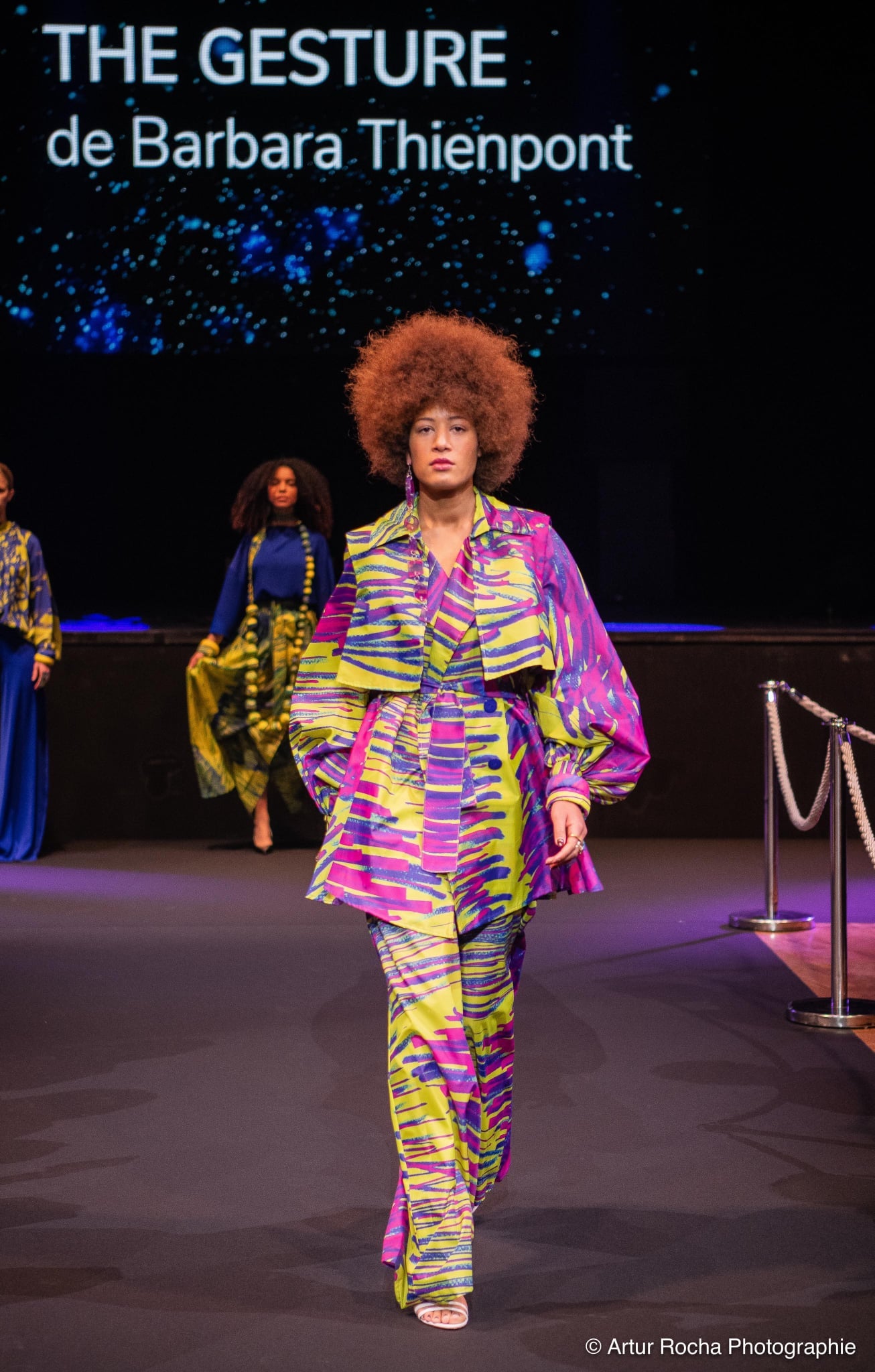 Ensemble veste trench et pantalon large