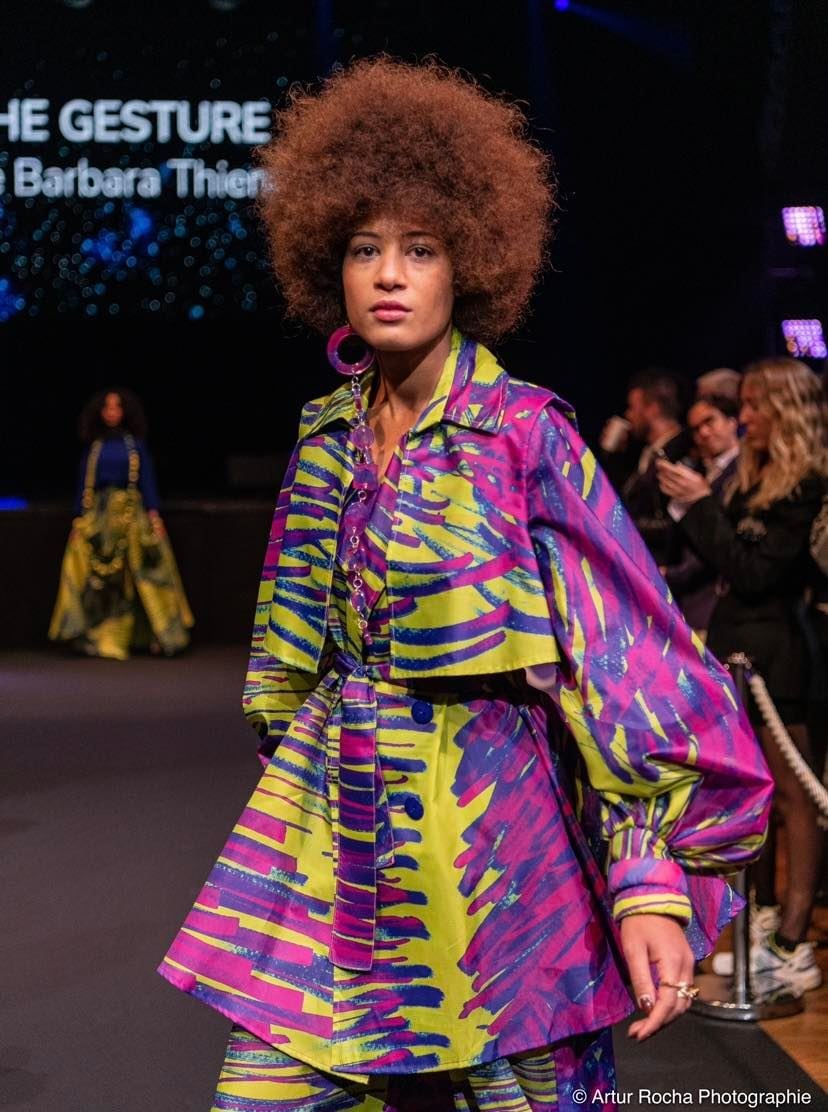 Ensemble veste trench et pantalon large