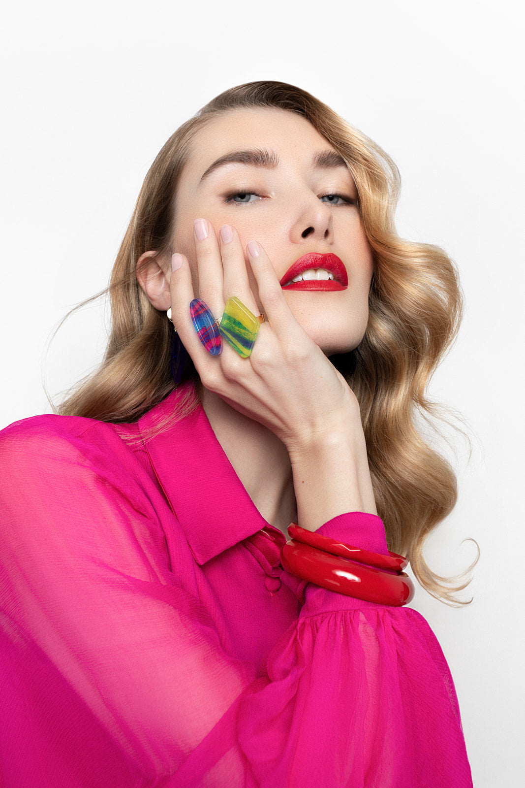 Chemisier aux manches bouffantes