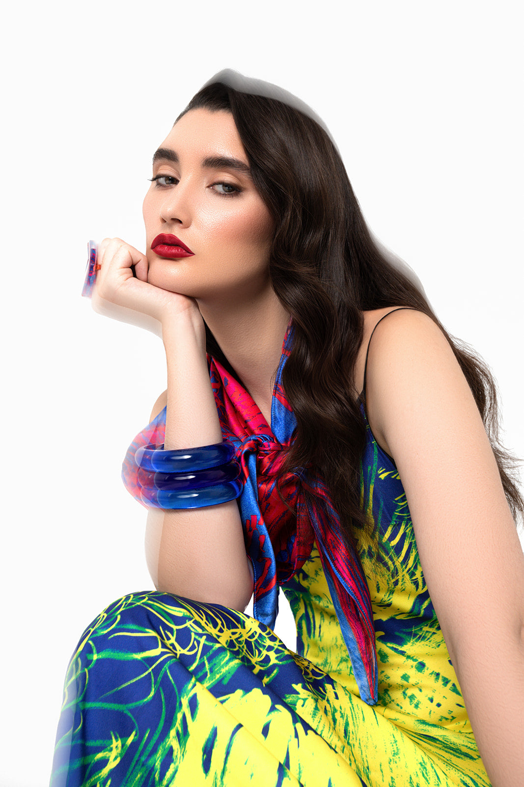 Foulard carré imprimé