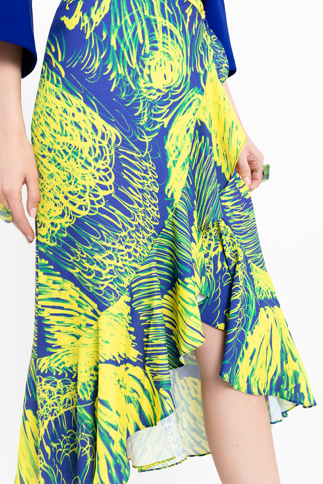 Jupe longue à volant